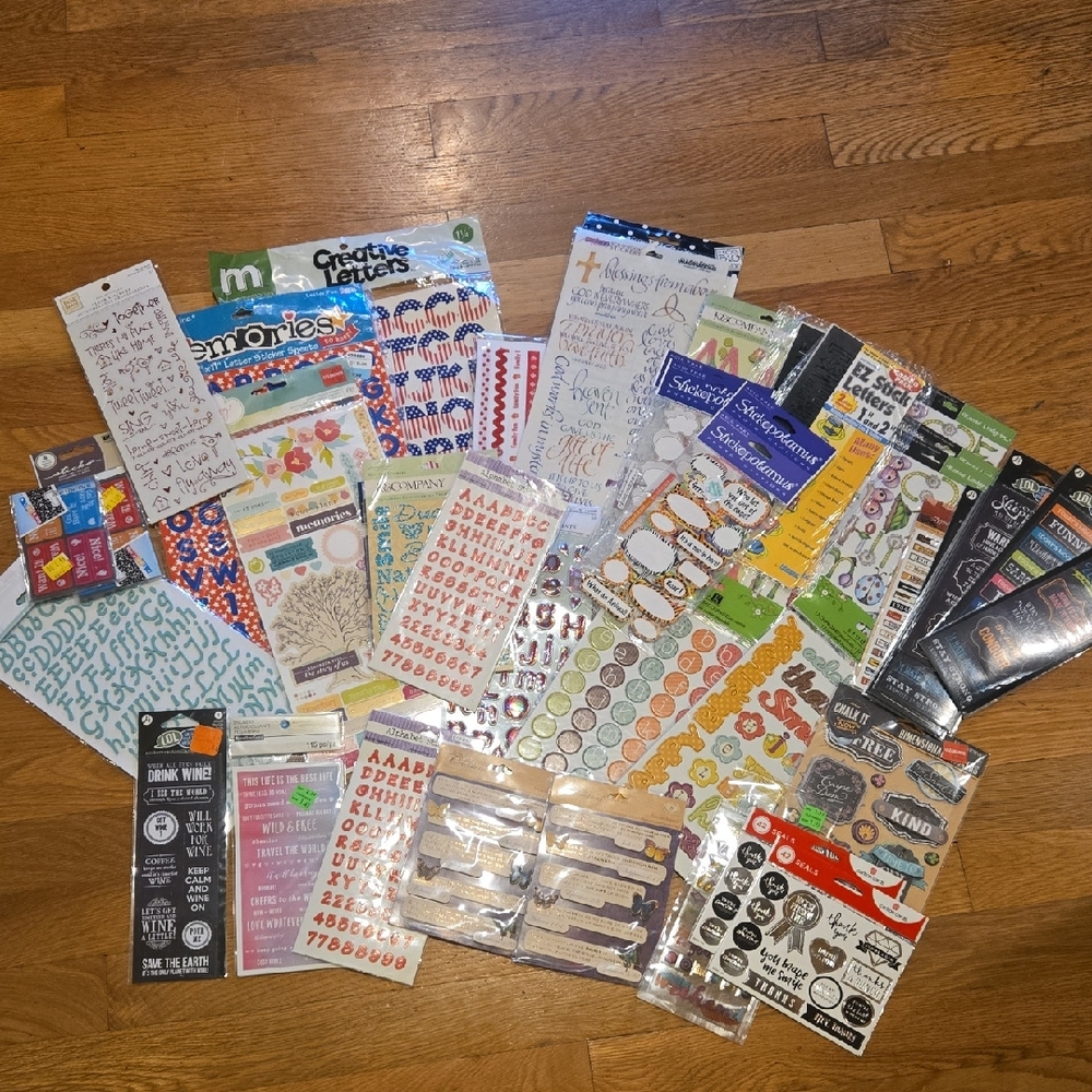 Assorted Scrapbooking Sticker Set